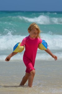 young girl on the beach